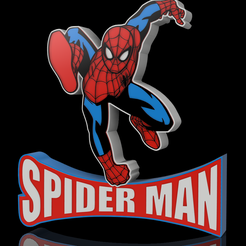 Spider-man-2.png STL file Spiderman・3D printer model to download
