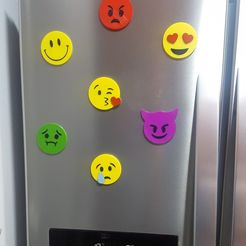 EmojisNevera.jpg Fridge magnet ornament - Emojis