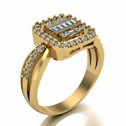 CRing00019.jpg 3D file Ring 019・Template to download and 3D print