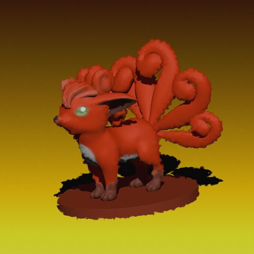 Vulpix Pokemon - 3D model önizlemesi