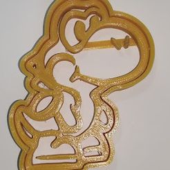 yoshi.jpg Archivo STL Paper Mario Cookie Cutter - Yoshi・Objeto imprimible en 3D para descargar