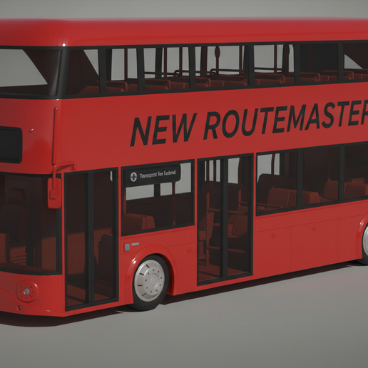 New Routemaster – London Double Decker Bus STL 3D Print Model
