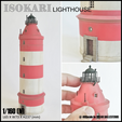 Isokari-Lighthouse-1.png ISOKARI LIGHTHOUSE - N (1/160) SCALE MODEL LANDMARK