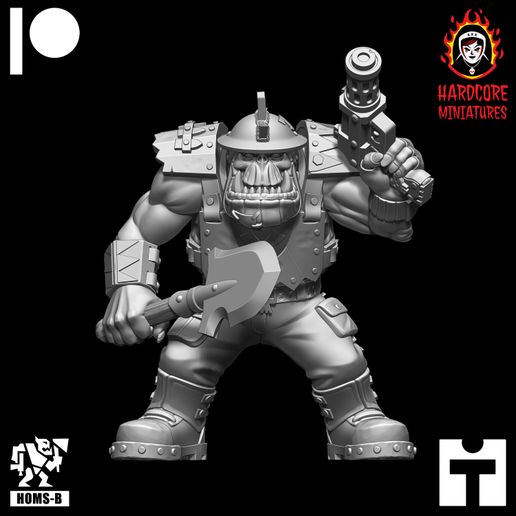 TR_7.1.jpg Brit Orcs Trench Raiders Slugga Boyz with Noble