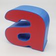 A.jpg 3d print - LETTERS - "a" and "A" 240mm Version