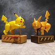 Title.jpg 3D file Running Pikachu・3D printing design to download