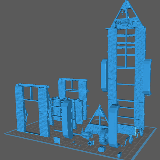parts.png Remorque de voiture imprimable en 3D à différentes échelles