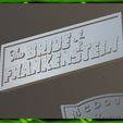 IMG_6459.jpg BRIDE OF FRANKENSTEIN NAME PLATE NAMEPLATE FOR MAGNETS, MODEL KITS, AND BUSTS