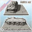 4.jpg Carcass of Russian Soviet BTR 60 tank on modern road (8) - Cold Era Modern Warfare Conflict World War 3