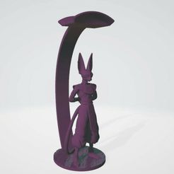 headphone-stand-1.jpg Archivo STL Soporte para auriculares Beerus・Plan imprimible en 3D para descargar