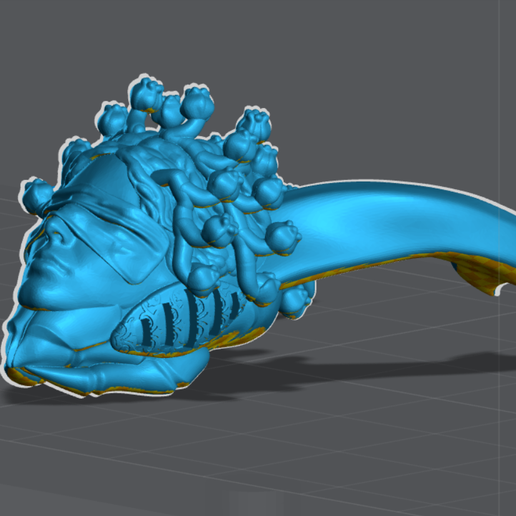 🐛 Fae Insect Head・Free STL File for 3D printing・Cults