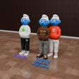 Schlümpfe-3d.jpg GHETTO SMURFS Urban Vibes Oldschool Style - Gangsta Smurfs - FLEXI LAB