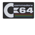 Commodore-1.png STL file Vintage Computer sign/plaque - COMMODOR 64 LOGO・3D printing idea to download