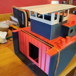 IMG_20210609_085653.jpg STL file RC boats / modular RC barge 1/30 scale from 50 cm to 130 cm・3D printable model to download