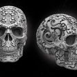 capacaveiramarço.jpg Stylized  Skull Ornamental 2