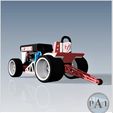 003.jpg Tractor/Lawnmower dragster with functionnal steering!!
