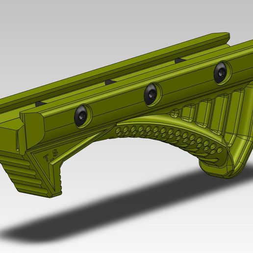 Picattiny Rail Foregrip V3 3D model