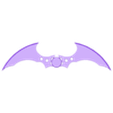 Batman Arkham Batarang.stl Batman Arkham Batarang
