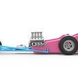 8.jpg Diecast Dragster old school à moteur avant avec coque Version 5 Echelle 1:25