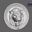 DoorLion2.jpg Lion Head Wall Hanger (Door Lion 3D Scan)