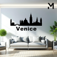 Venice.png Wall silhouette - City skyline Set