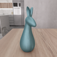 untitled.png 3D Easter Bunny Decor as 3D Stl File & Easter Gift, Easter Day, 3D Printing, Bunny Ears, 3D Print File, Easter Digital, Easter Rabbit