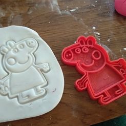 1.jpg STL-Datei Peppa Pig Cutting Cookie・3D-druckbare Vorlage zum herunterladen