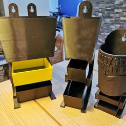 d.jpg Free STL file Modular shelves with tubs・Object to download and to 3D print
