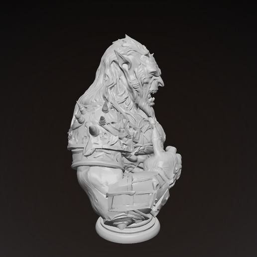 Eldrun-Stormhowl-bust-2.png Бюст Элдруна Штормхаула 3d печать