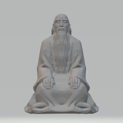 1.png STL file Lao Tzu 3D Model 3D print model・3D print model to download