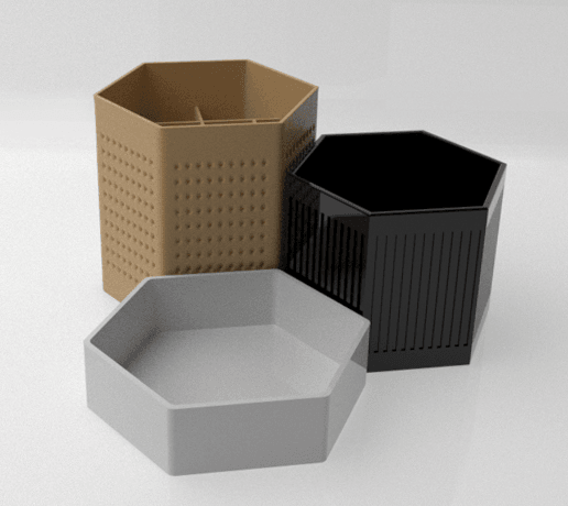 Rendu2 desk organizer.png Дизайнерский настольный органайзер