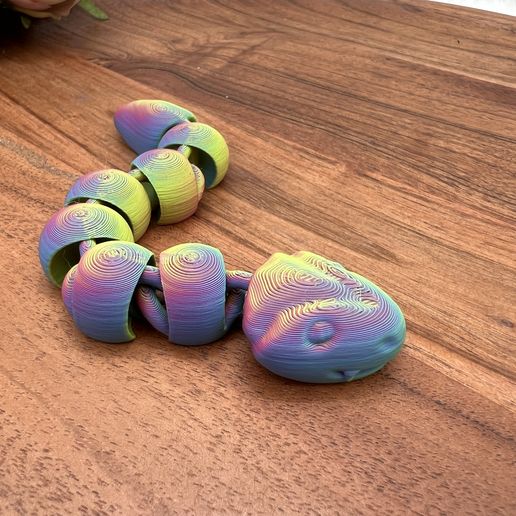 🐍 Articulated Snake Commercial License・ STL File for 3D printing・Cults