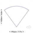 1-5_of_pie~6.25in-cm-inch-top.png Slice (1∕5) of Pie Cookie Cutter 6.25in / 15.9cm