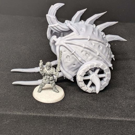 Bone Fortress Dragon Wing Cart Scatter Terrain Grimdark Style 28-32mm Modular Wall Fantasy & Sci-Fi Wargame Terrain OPR AoS Frostgrave D&D