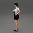 4940009.jpg woman police officer in white shirt and black dress and hat