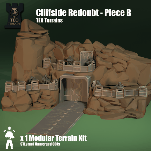 TEO Terrans - Cliffside Redoubt - Piece B