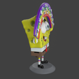 5.png Spongebob with Rainbow 3D print model