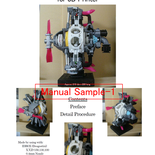 Manual-01.png Radial Engine, 7-Cylinders, Cutaway