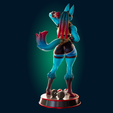 Preview5.png Lucario Thicc Muscle Mommy - 4 Furry variation 3D Print Model