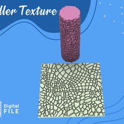 Roller-Texture-Background-05.png STL file Roller Polymer Clay/leather texture/eulitec.com/cc/COPYRIGHTED LICENSE・3D print design to download