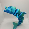 Niedlicher Flexi Print-in-Place Delfin