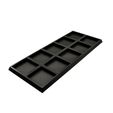 25mm-to-30mm-5x2.jpg 26 STLs for Movement Tray Adapters. 20mm, 25mm, 32mm Round, 25mm x 50mm