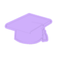 Sello birrete.stl Graduation cap cookie cutter / graduation cap cookie cutter
