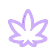 Weed_Leaf~2.25in_depth_0.75in.stl Резак для печенья "Листья травы" 2,25 дюйма / 5,7 см