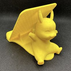 IMG_8066.jpg Fichier STL pikachu pokemon nintendo switch mobile stand pikachu・Objet imprimable en 3D à télécharger