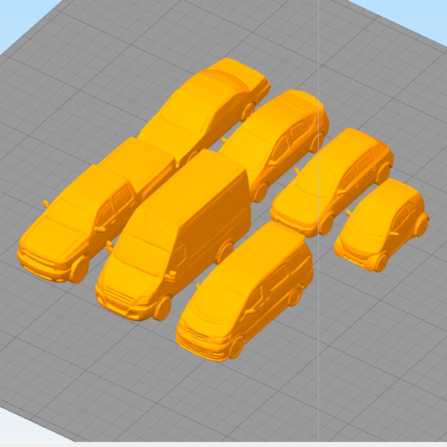 Free STL file 1: 100 SCALE CARS・3D printable model to download・Cults