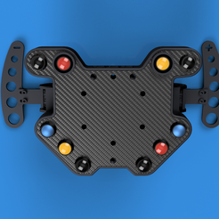 BSHSWB2A-Pekdek-1.png Sim Racing Steering Wheel Button Box Plate | GT2 Model | BSHardware 3D Printer