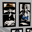 2.png PACK 5 WALL PICTURES "ONE PIECE" - CHART - ANIME