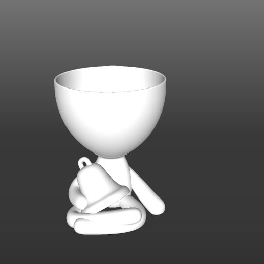 Campana.jpg Download STL file Robert Planter Christmas • 3D printable model, latienditadebudin