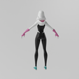 Gwen-10011.png Spider Gwen Stacy Spiderverse Spiderverse Lowpoly Rigged